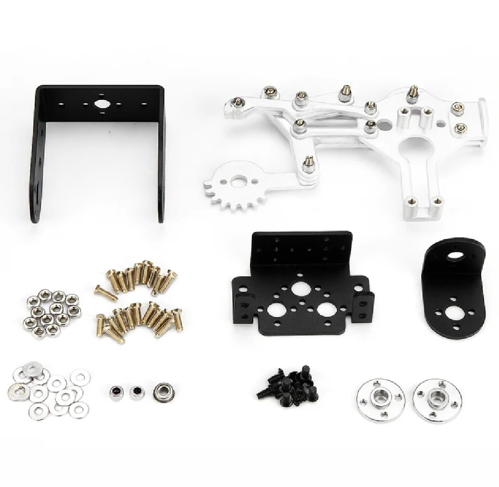 Complete set DIY 2DOF Robot Arm Manipulator Claw (Mechanical Metal Gripper) without motors